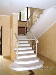 Изогнутая монолитная лестница - foto 2